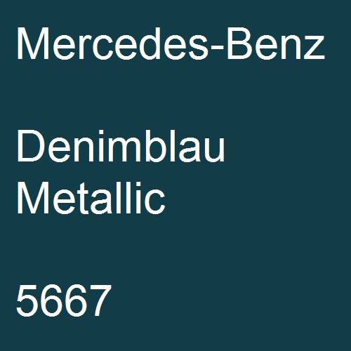 Mercedes-Benz, Denimblau Metallic, 5667.